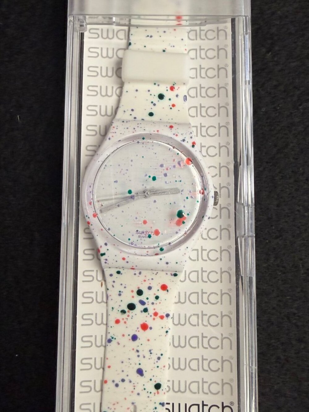 1992 Swatch Art Special Sam Francis GZ123 Limited Edition Watch Box